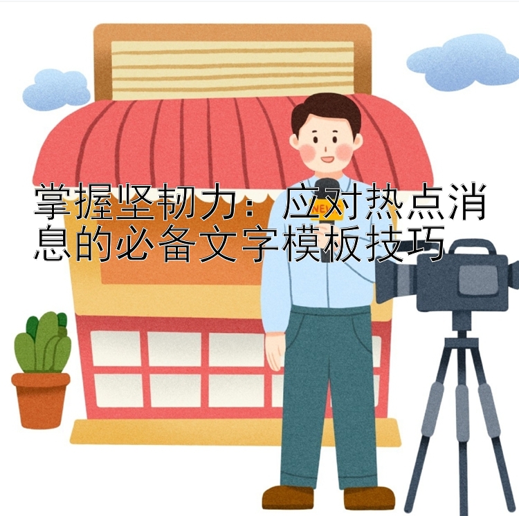 掌握坚韧力：应对热点消息的必备文字模板技巧