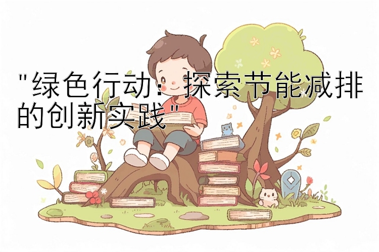 绿色行动：探索节能减排的创新实践