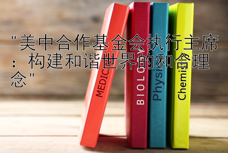 美中合作基金会执行主席：构建和谐世界的和合理念