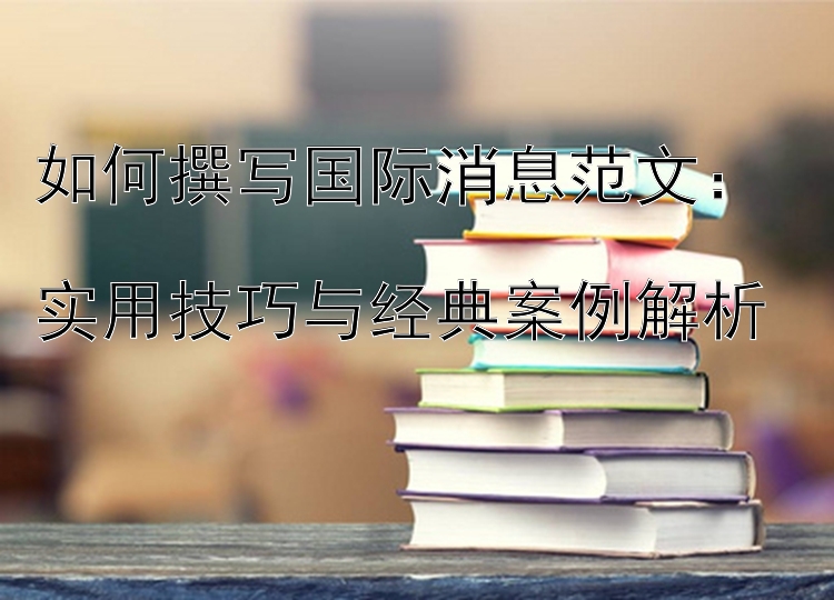 如何撰写国际消息范文：  
实用技巧与经典案例解析