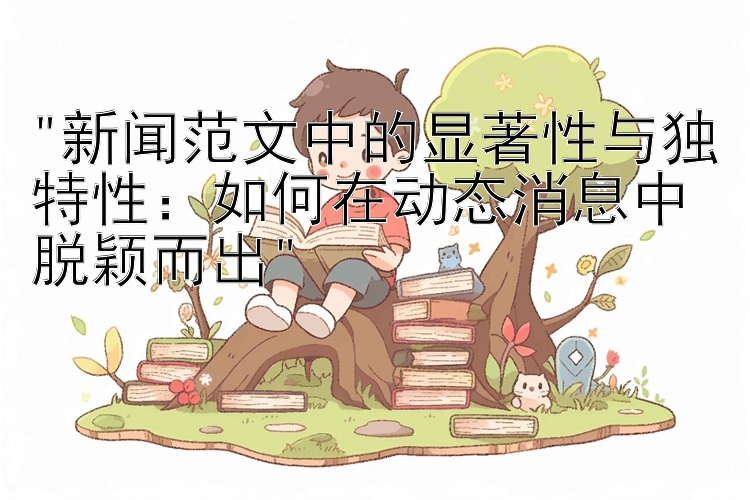 新闻范文中的显著性与独特性：如何在动态消息中脱颖而出