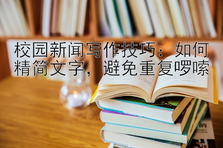 校园新闻写作技巧：如何精简文字，避免重复啰嗦