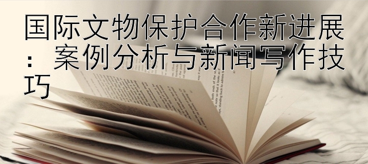 国际文物保护合作新进展：案例分析与新闻写作技巧